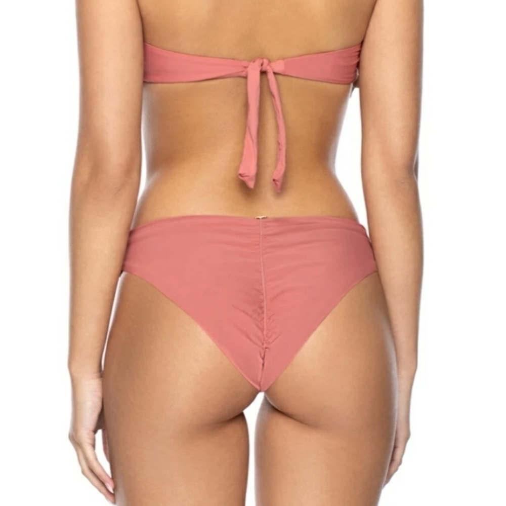 PilyQ Basic Ruched Full Bikini Bottom